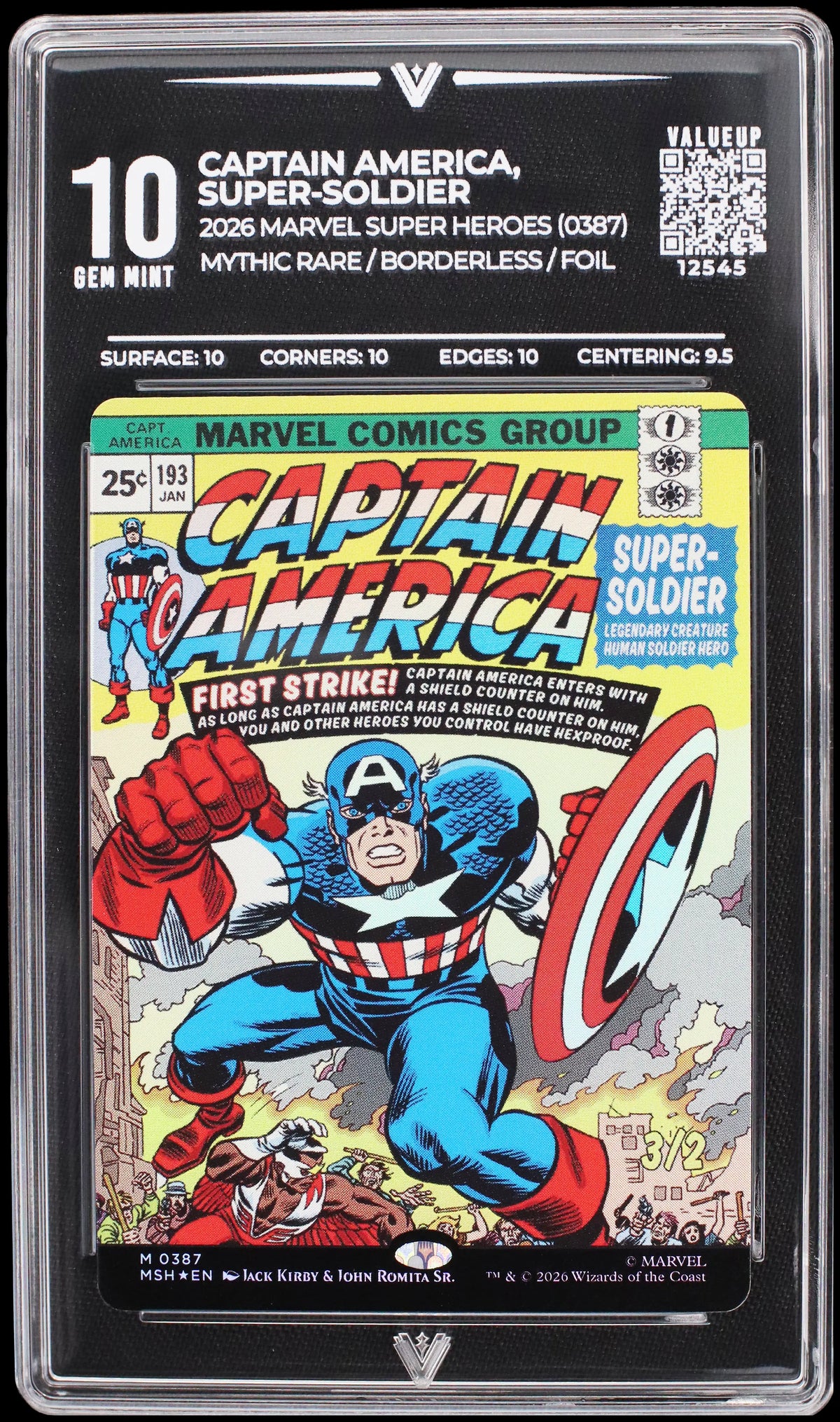 12545 CAPTAIN AMERICA, SUPER-SOLDIER