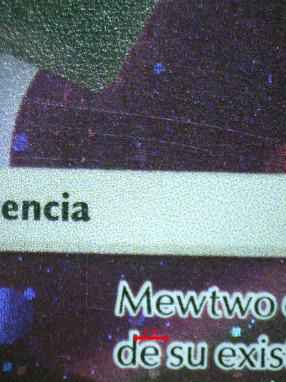01855 ARMORED MEWTWO (SPANISH) Grading Card