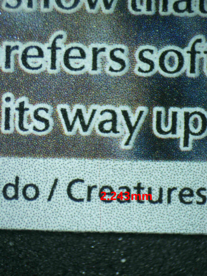 06540 SNOM Grading Card