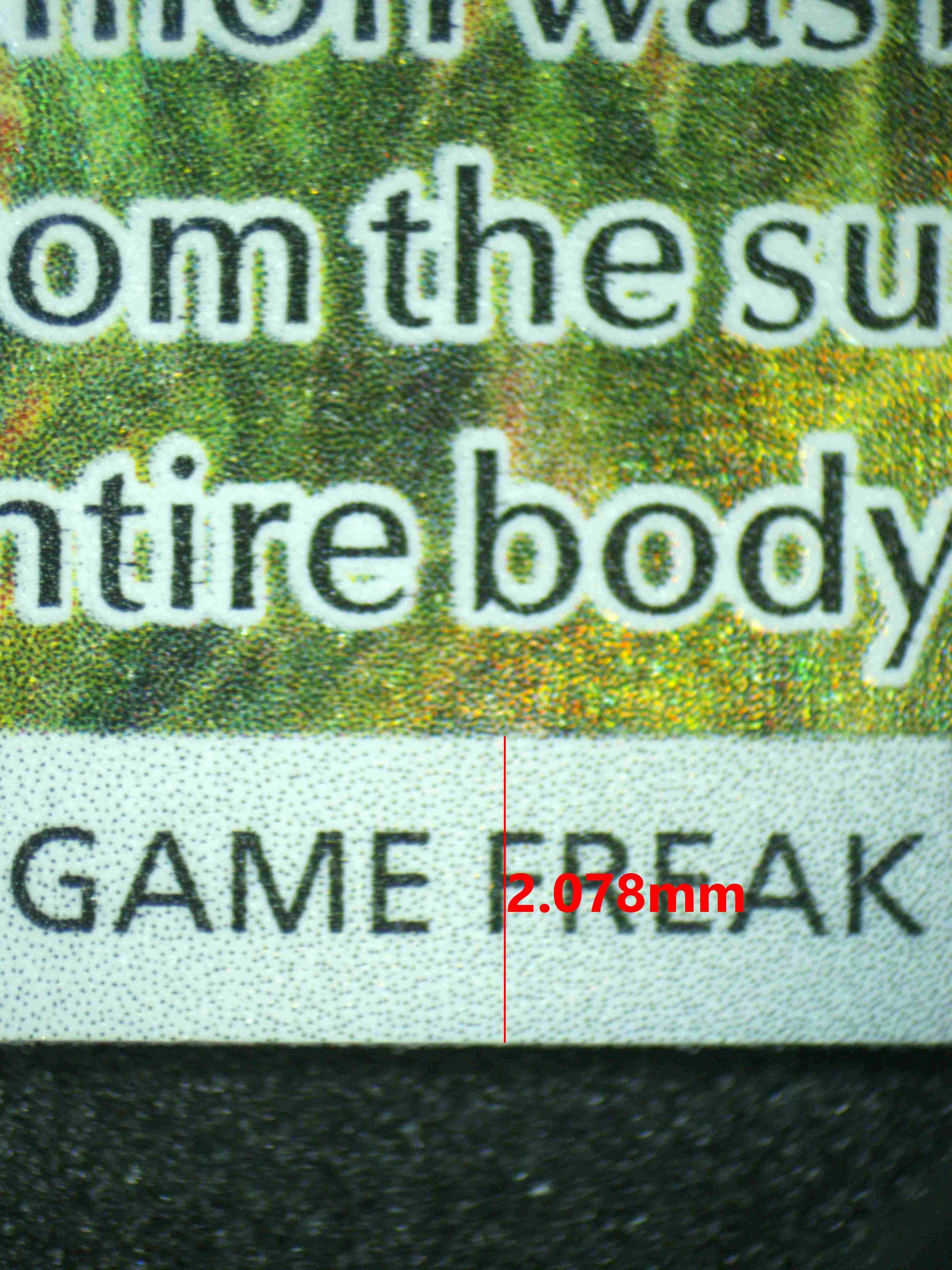 08231 LARVESTA Grading Card