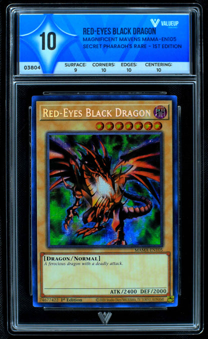 03804 RED-EYES BLACK DRAGON Grading Card