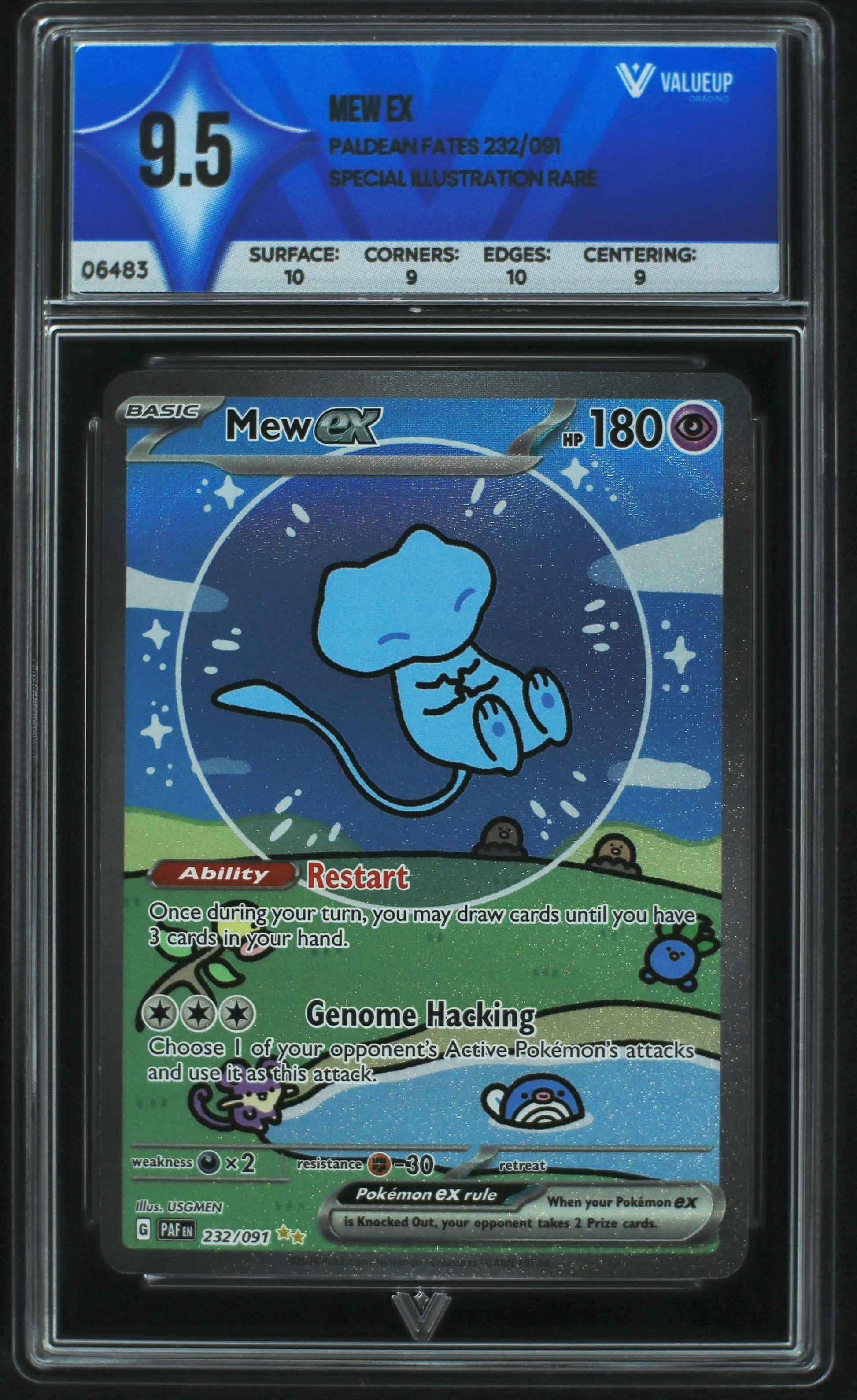 06483 MEW EX Grading Card