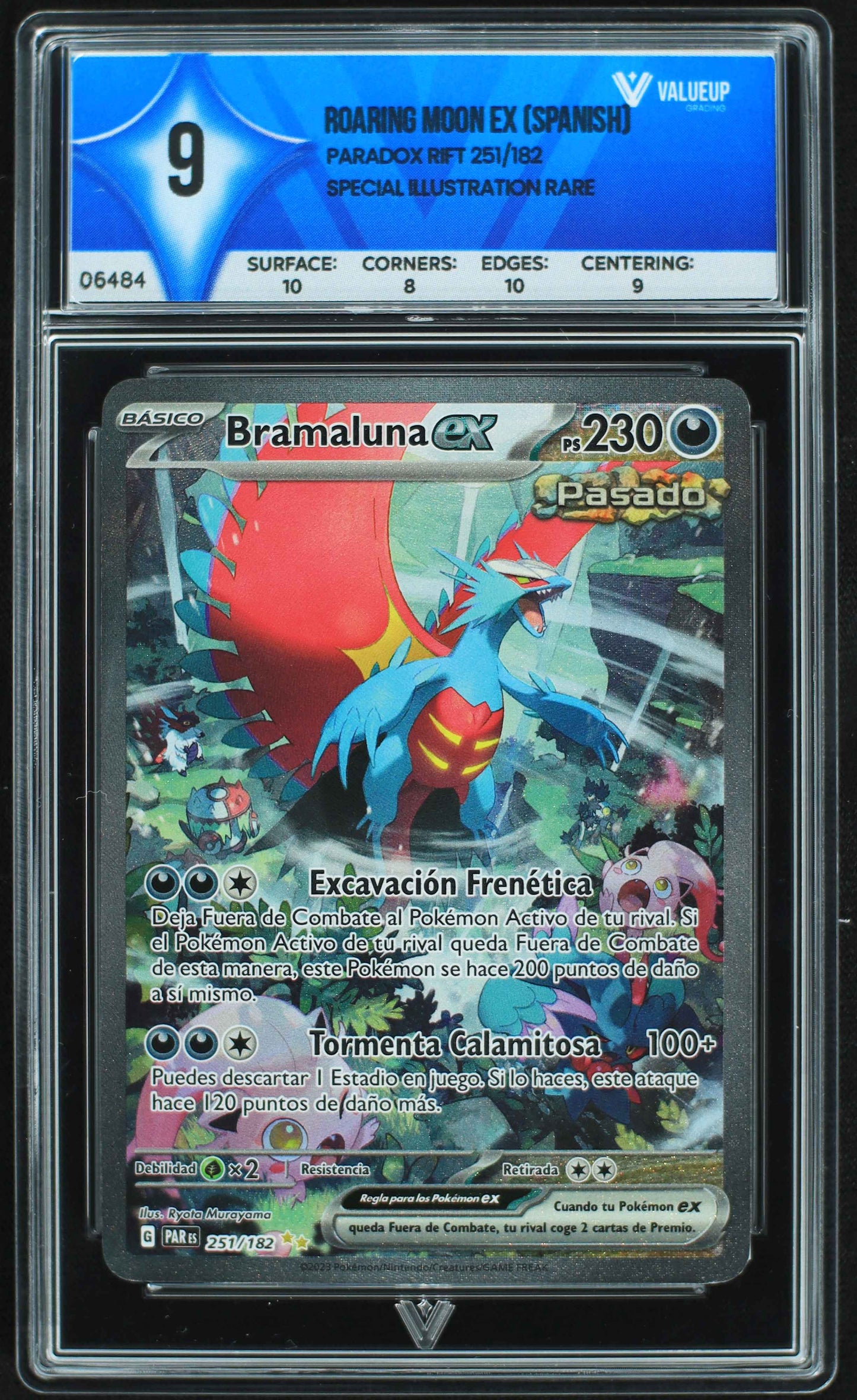 06484 ROARING MOON EX (SPANISH) Grading Card