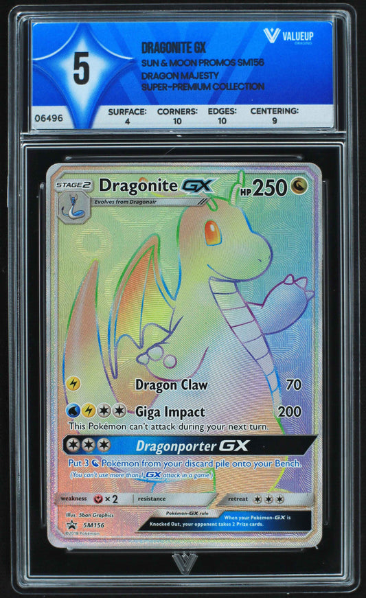 06496 DRAGONITE GX Grading Card