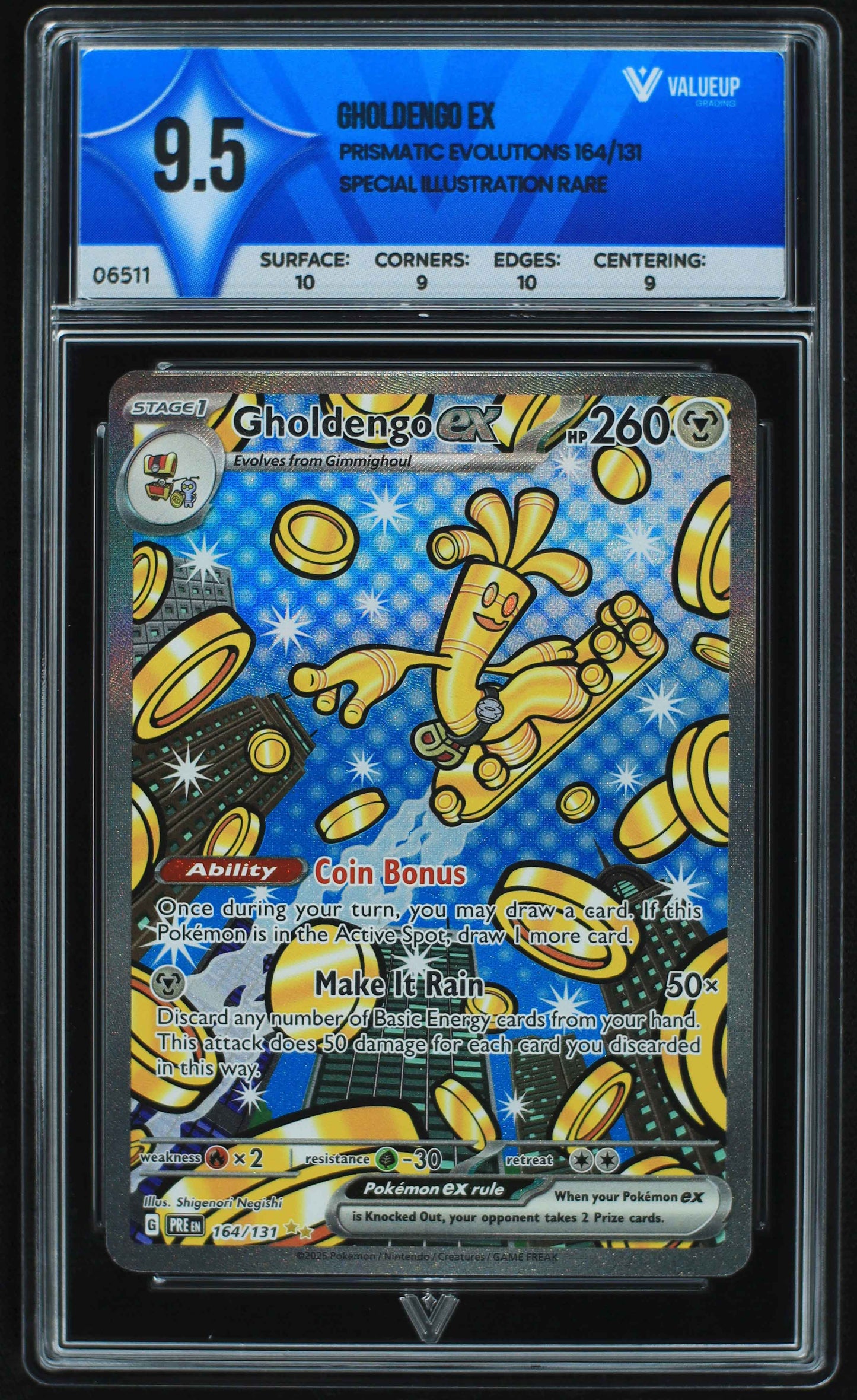 06511 GHOLDENGO EX Grading Card