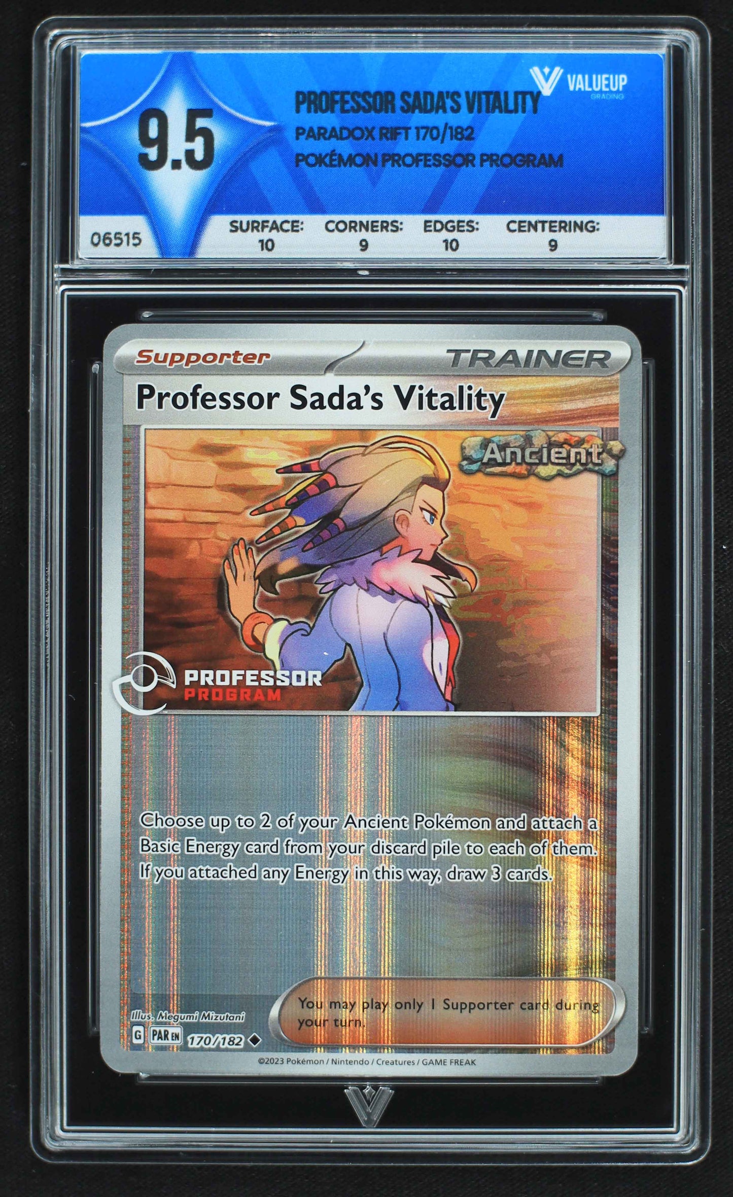 06515 PROFESSOR SADA'S VITALITY Grading Card