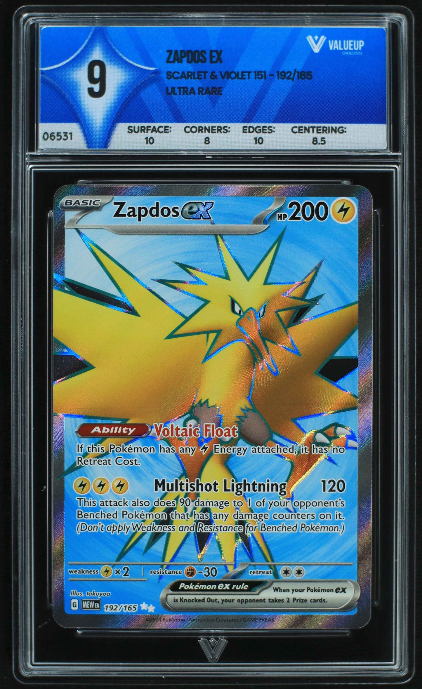 06531 ZAPDOS EX Grading Card