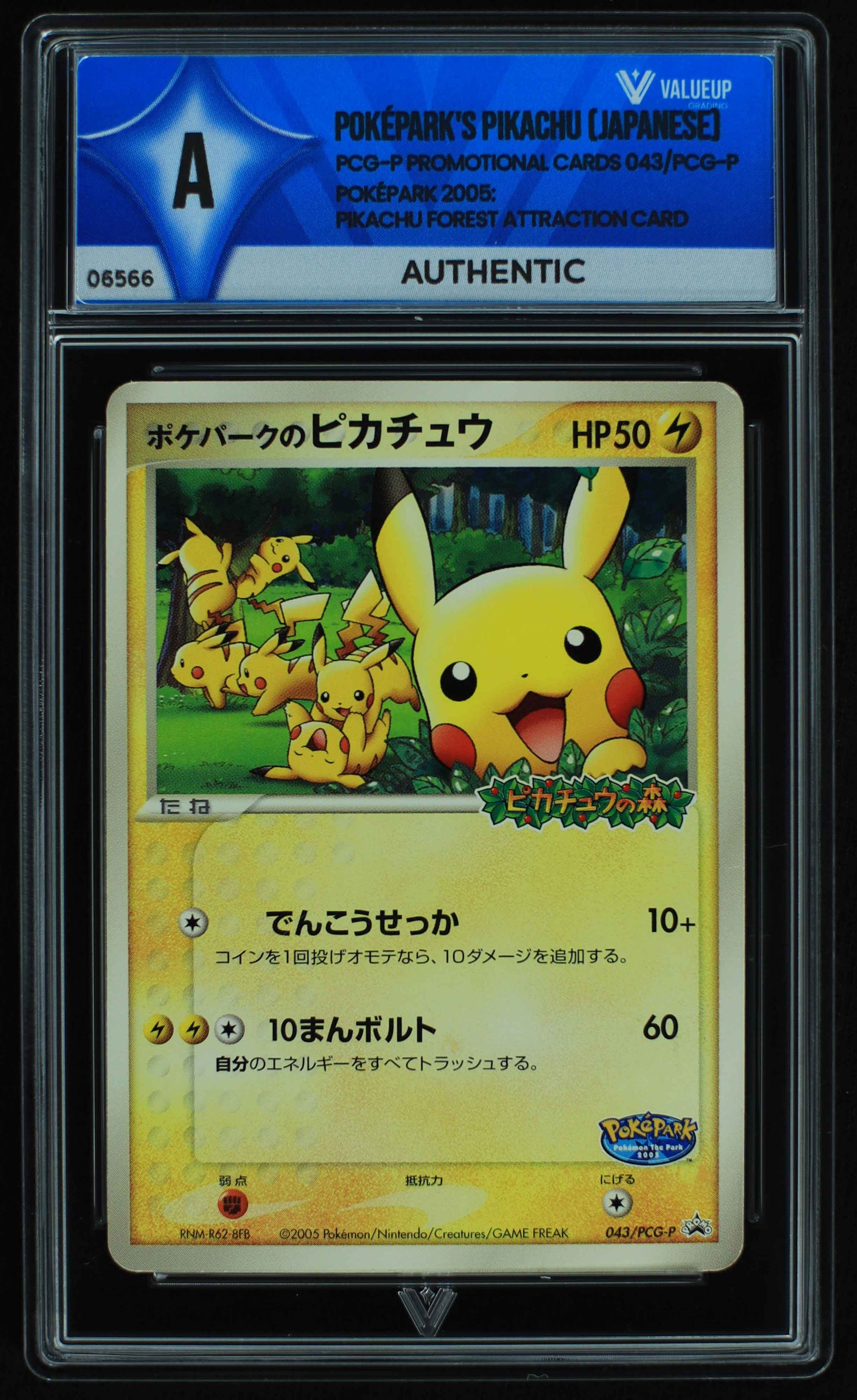06566 POKÃ‰PARK'S PIKACHU (JAPANESE) Grading Card