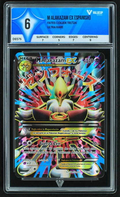 06576 M ALAKAZAM EX (SPANISH) Grading Card