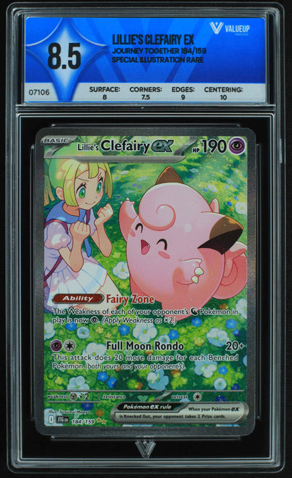 07106 LILLIE'S CLEFAIRY EX Grading Card