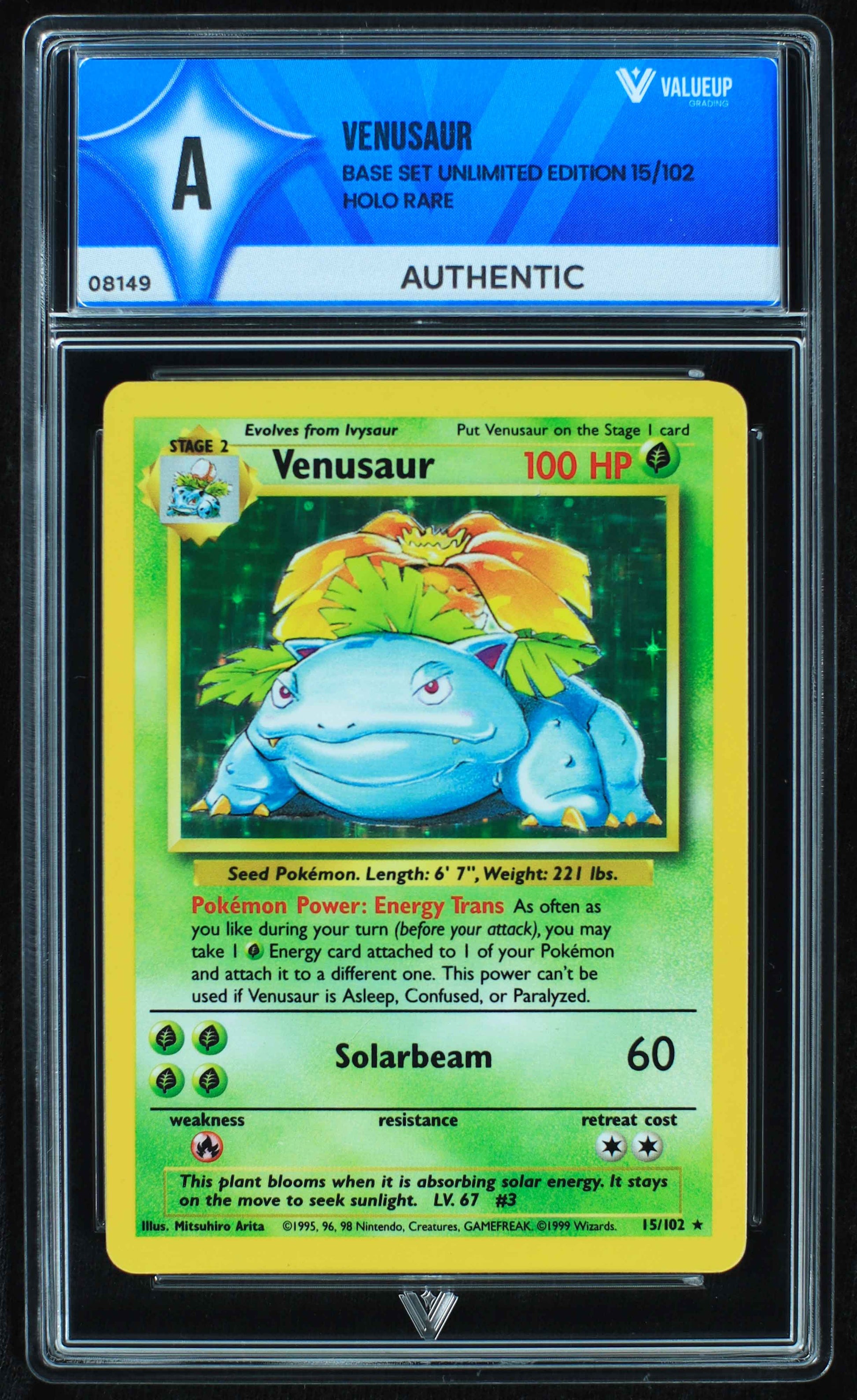 08149 VENUSAUR Grading Card