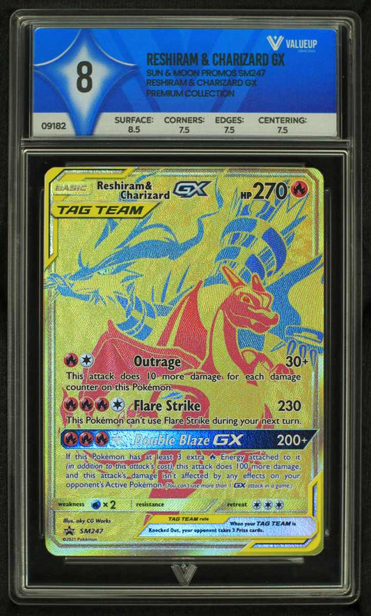 09182 RESHIRAM & CHARIZARD GX