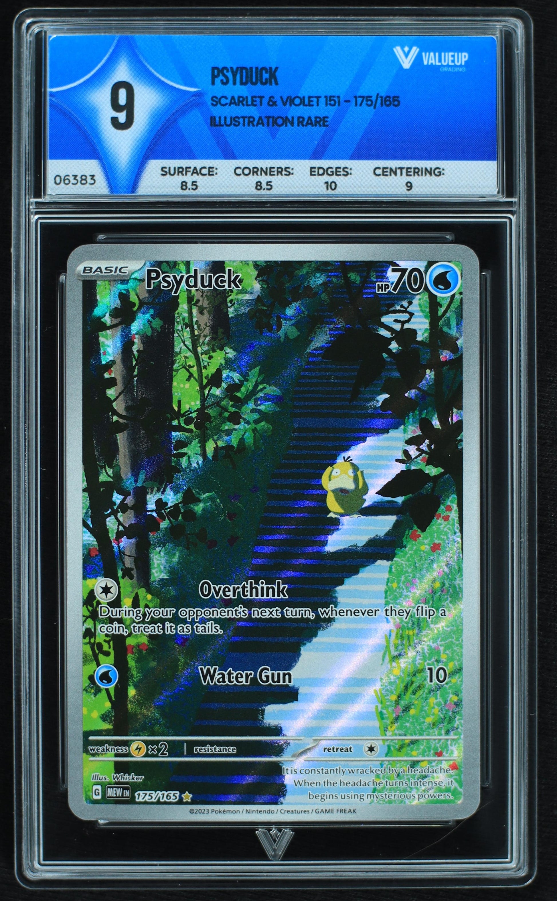 06383 PSYDUCK Grading Card