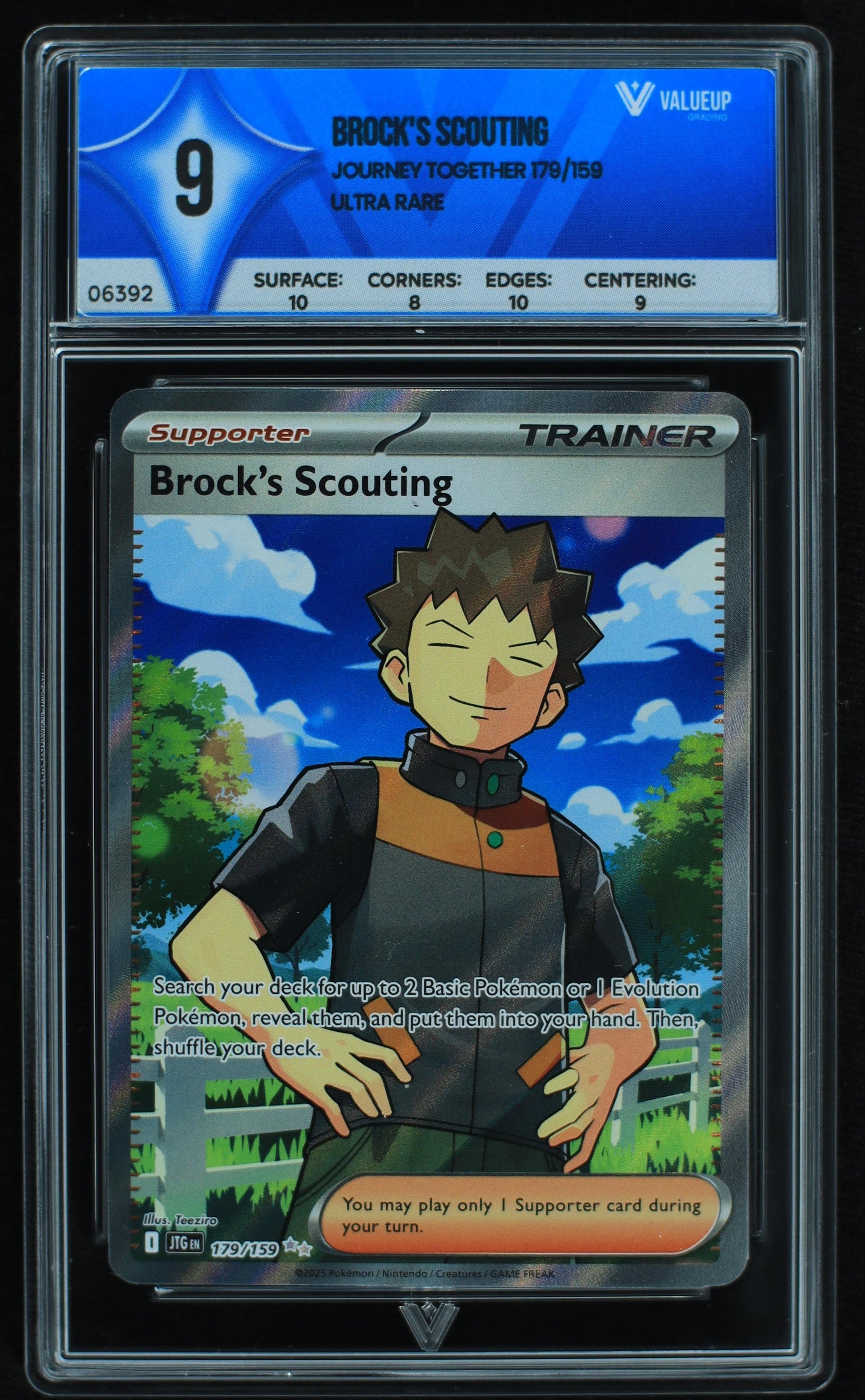 06392 BROCK'S SCOUTING Grading Card