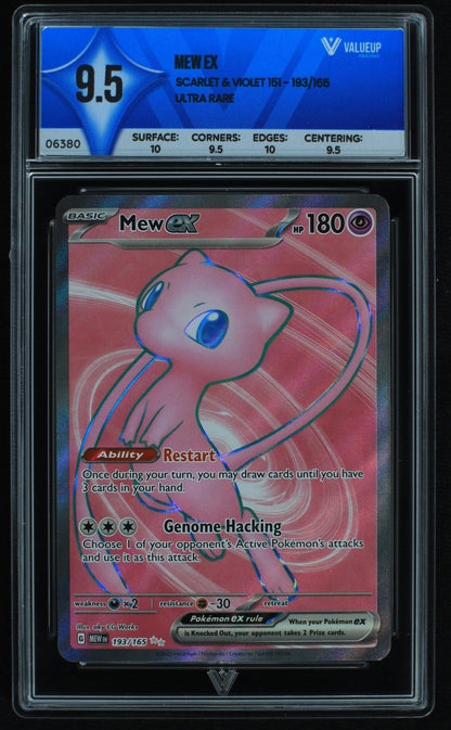 06380 MEW EX Grading Card