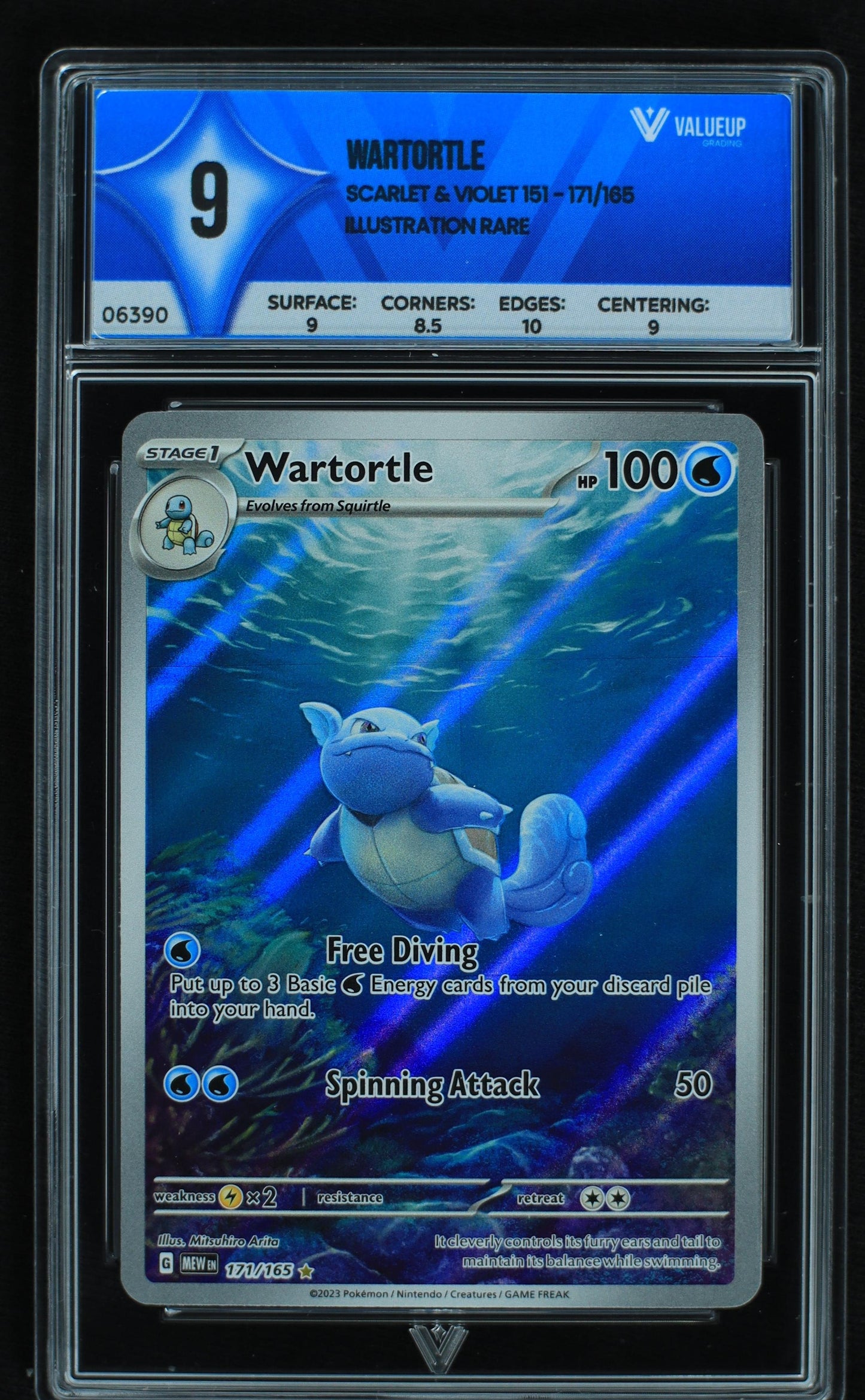 06390 WARTORTLE Grading Card