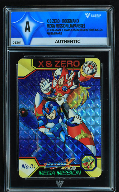 06301 X & ZERO - ROCKMAN X MEGA MISSION (JAPANESE) Grading Card
