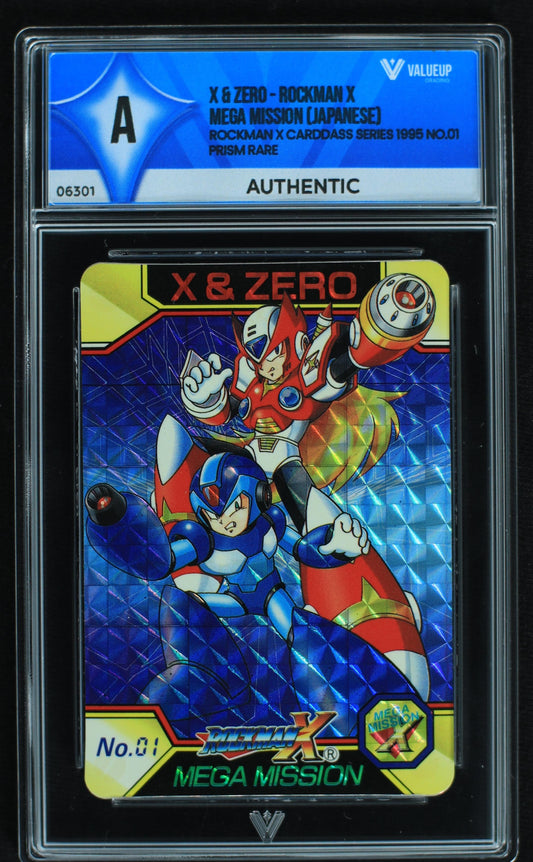 06301 X & ZERO - ROCKMAN X MEGA MISSION (JAPANESE) Grading Card