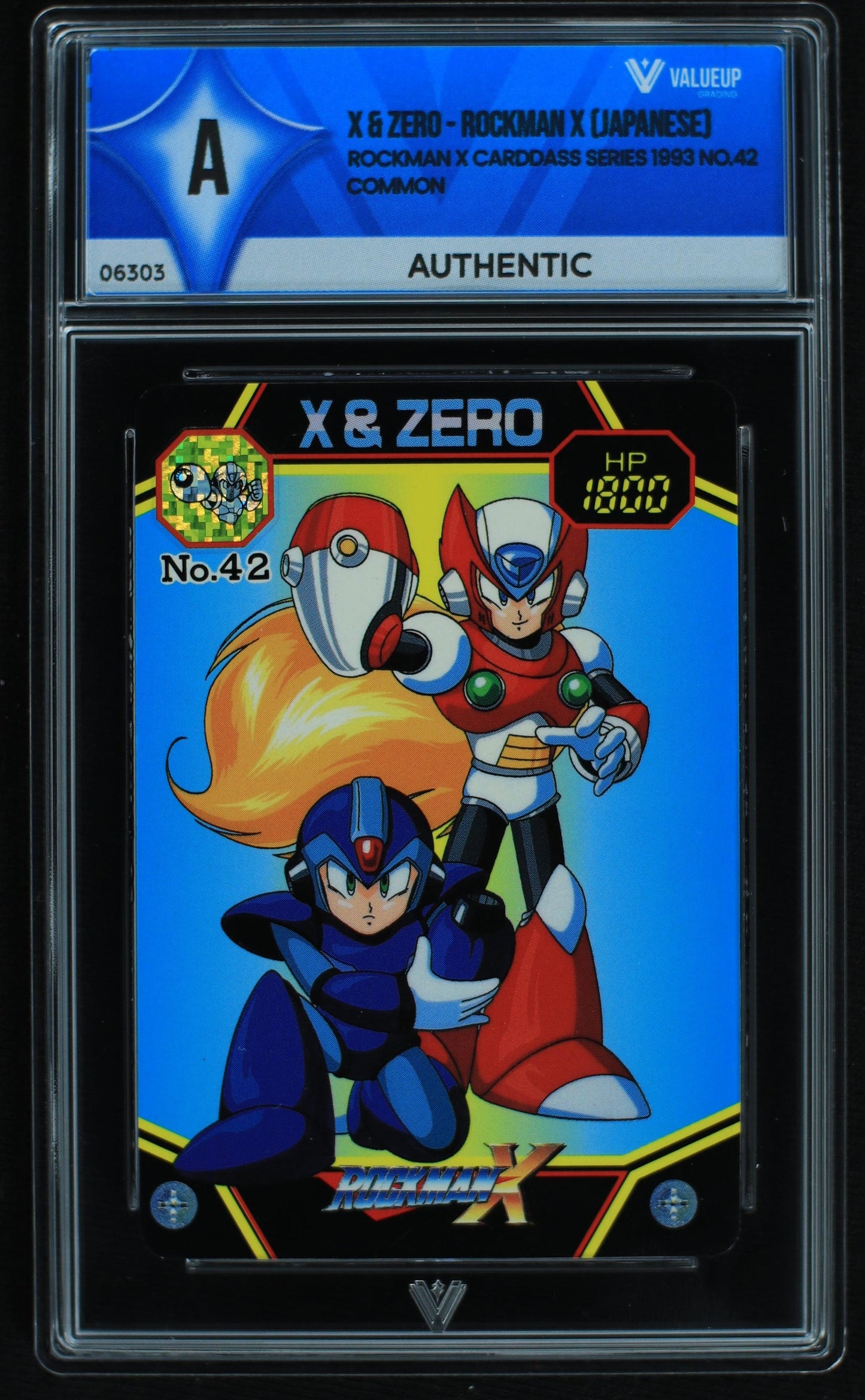 06303 X & ZERO - ROCKMAN X (JAPANESE) Grading Card