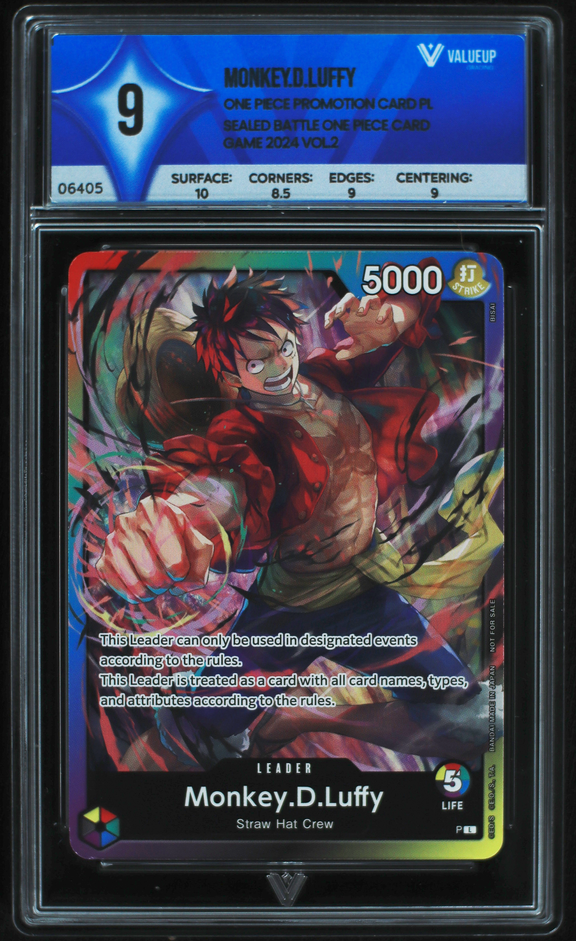 06405 MONKEY.D.LUFFY Grading Card
