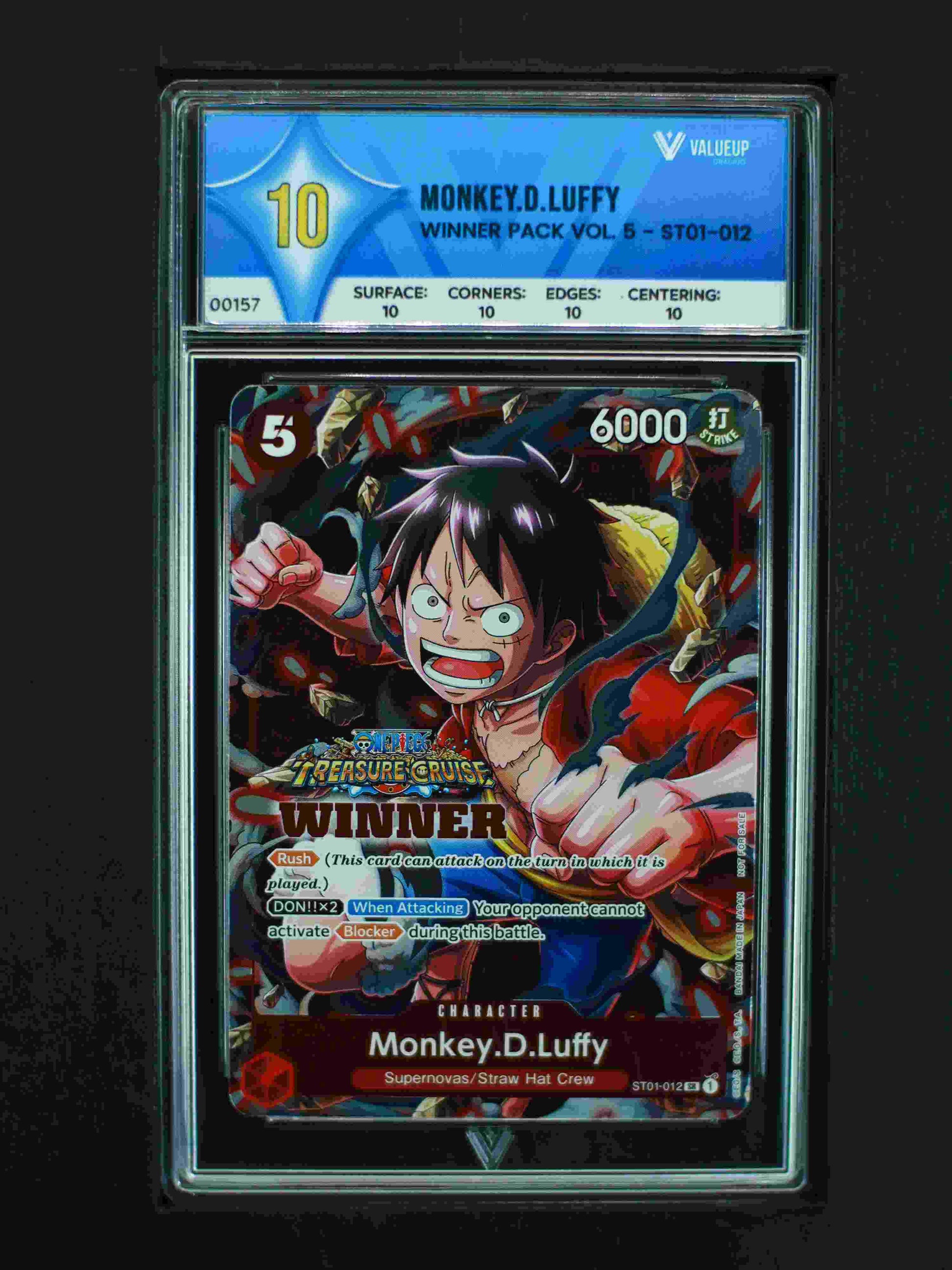 00157 MONKEY.D.LUFFY Grading Card