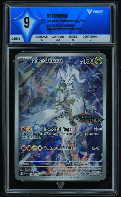 06518 N'S RESHIRAM Grading Card